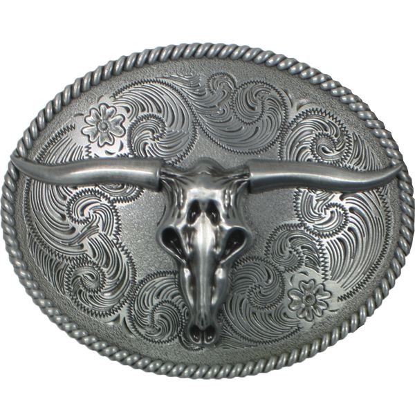 bull belt buckle