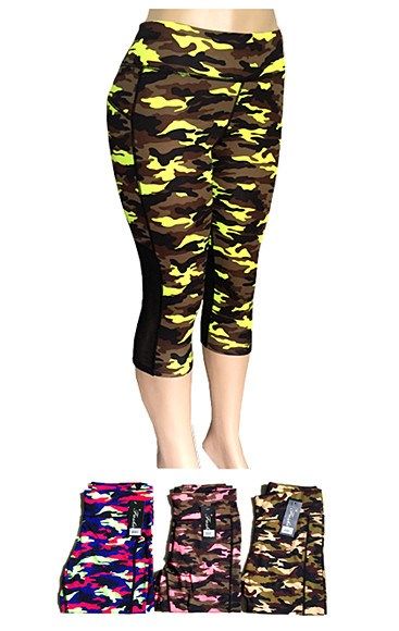 pink camo gym leggings