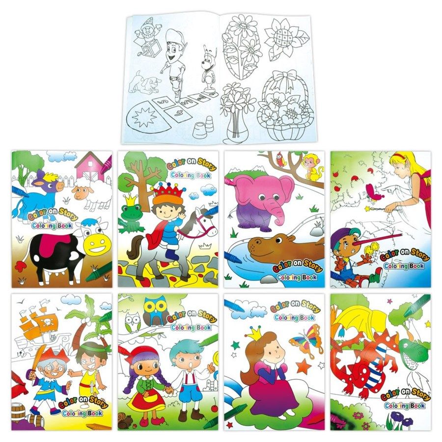 96 Wholesale Kids Color Filling Books at