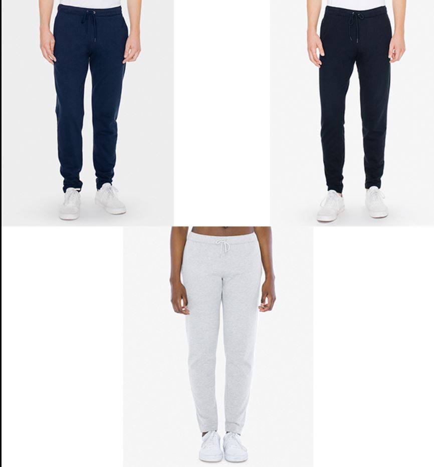 slim fit fleece joggers