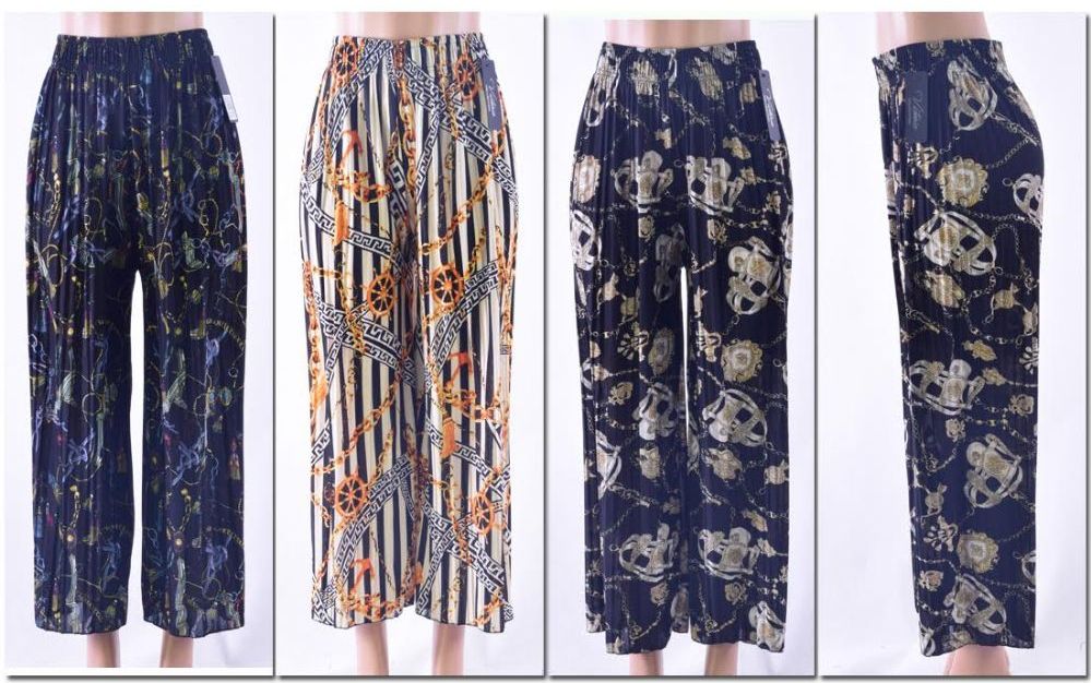 women's pleated palazzo pants