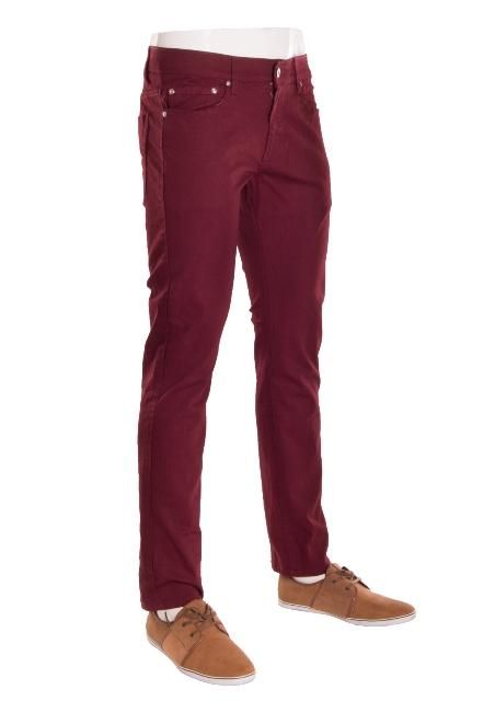 mens burgundy jogger pants