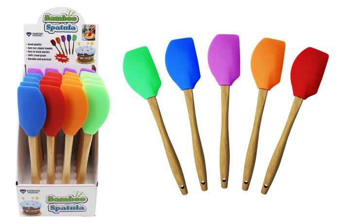 silicone bamboo utensils