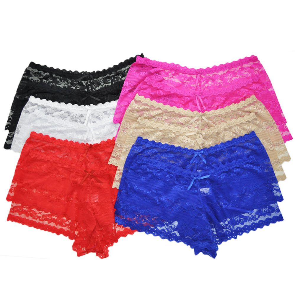 72 Wholesale Angelina Plus Size Sexy Lace Boxer Briefs At 0990