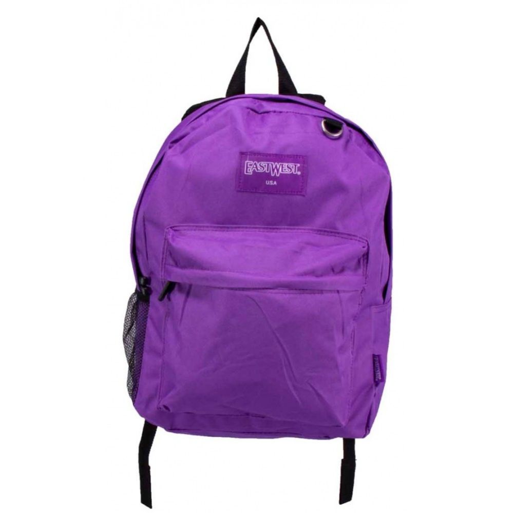 24 Wholesale Kids Classic Backpacks In Purple - at - wholesalesockdeals.com