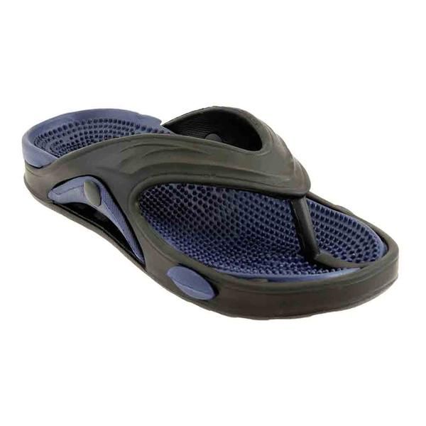 48 Wholesale Mens Thong Sandals In Navy And Black - at ...