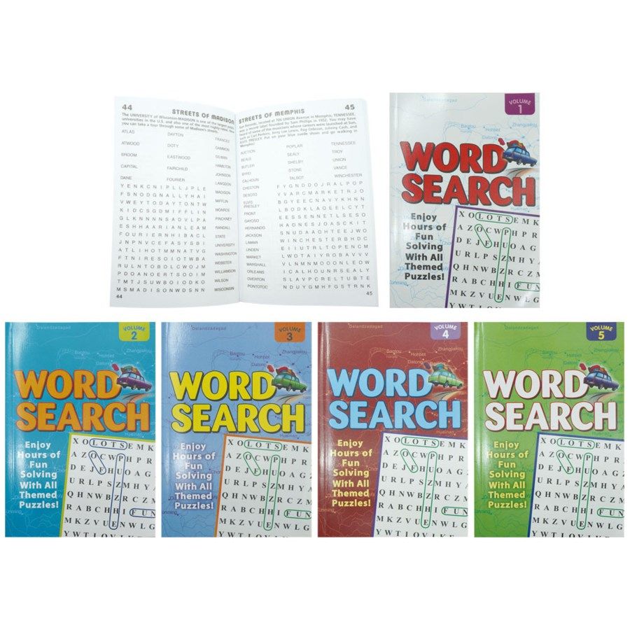 50 Wholesale Word Search Puzzles Book Assorted - at