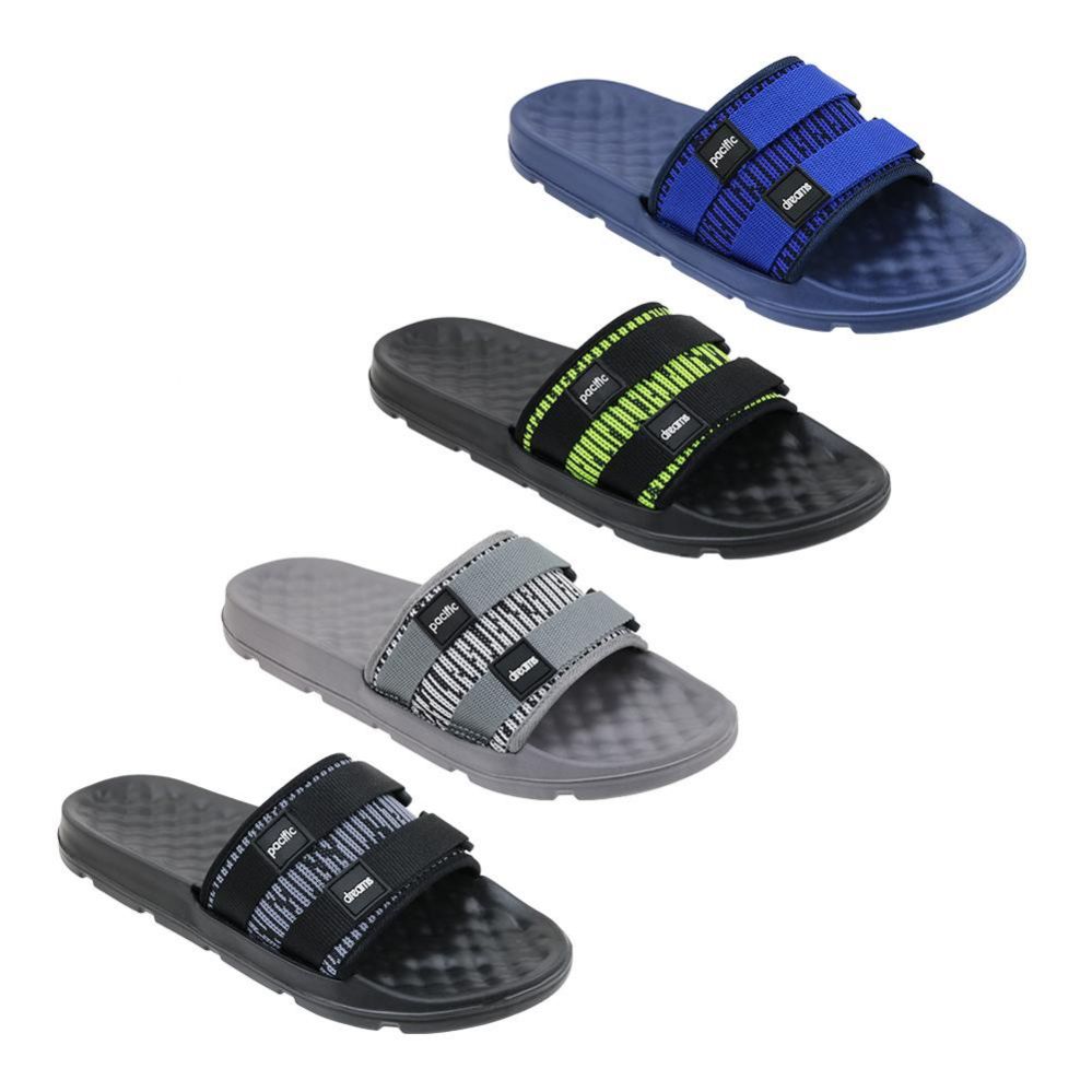 48 Wholesale Men's Slide Sandals - at - wholesalesockdeals.com