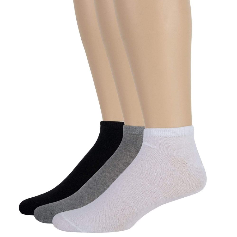 100 Wholesale Men's Cotton Ankle Socks- ASST - at - wholesalesockdeals.com