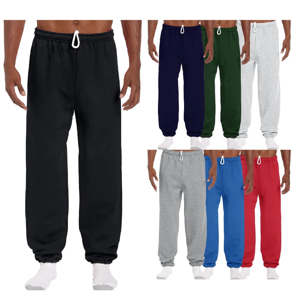 36 Wholesale Men's Gildan Sweatpants Assorted Sizes And Colors at