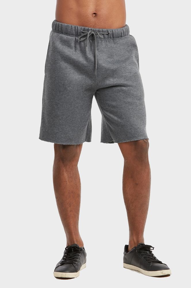 gray fleece shorts