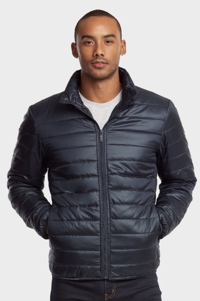12 Wholesale Men's Puff Jacket In Navy Size Medium - at ...